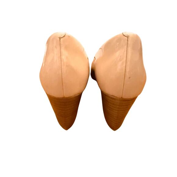 Cole Haan Peep Toe Patent Leather Wedges Sz 7.5 - Picture 7 of 9